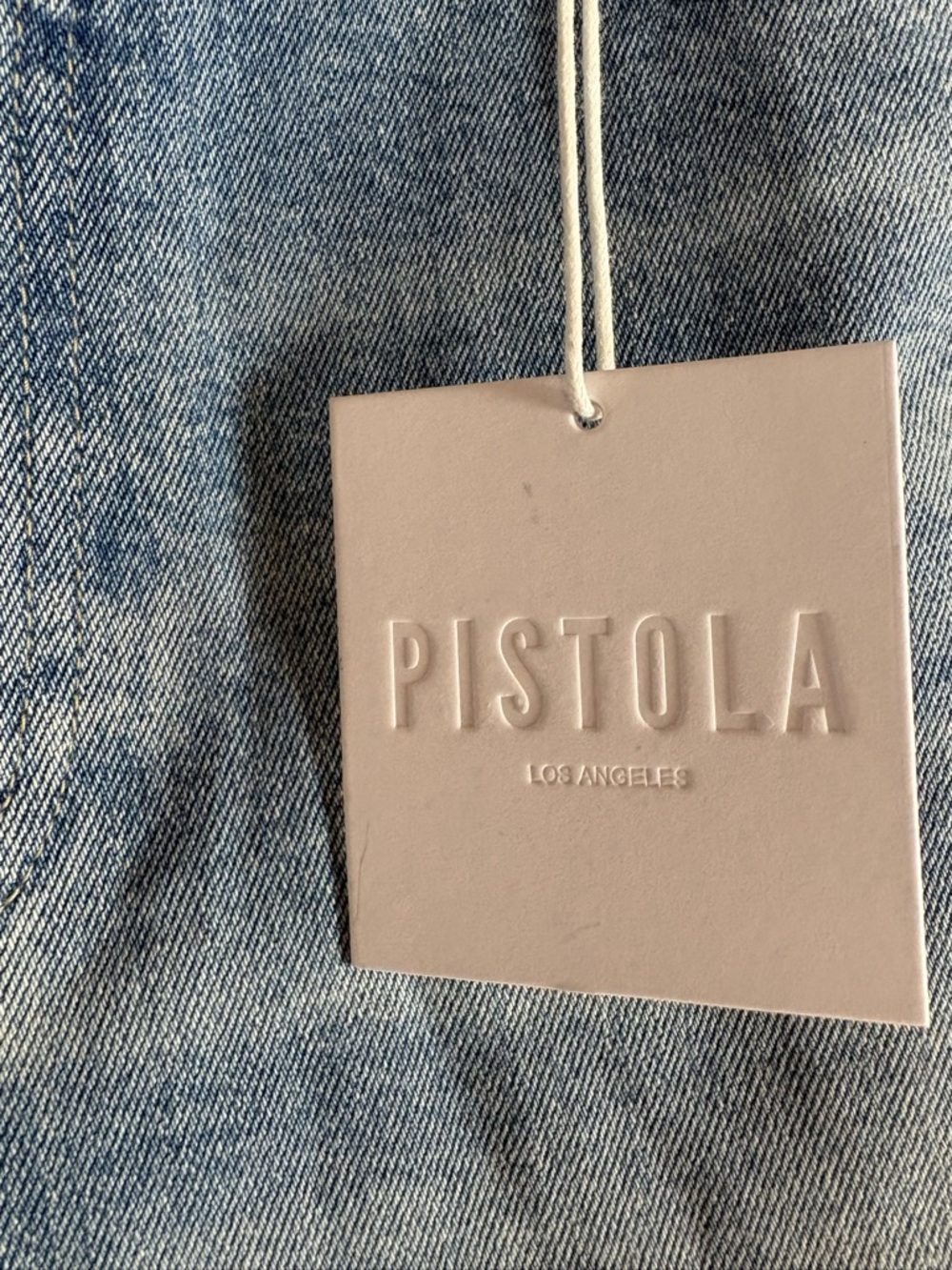 pistola Light Blue Boyfriend Wide-Leg Jeans - Picture 4 of 9